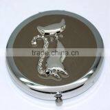 Perfect In Workmanship Cut Cat Metal Pocket Mirror thumbnail-1