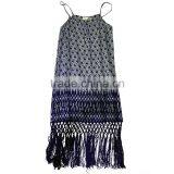 2016 New Product Wholesale Cocktail Breathable Print Knitted Dress With Bandage thumbnail-3