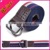 Deduction D Quality Woven Men And Women Cowboy Wild Striped Canvas Belt thumbnail-1