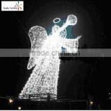 Christmas Decoration Angel Wings With Halo Fancy Angel Halos for Sale Cheap Angel Figurines With Light With High Quality thumbnail-6