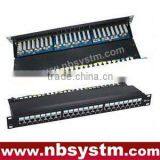 24 Port STP Cat5e Patch Panel 19" 1U,Krone IDC