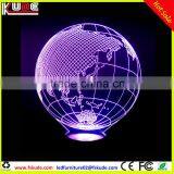 Modern 3D Acrylic Lamp/LED Desk Table Light With Usb Recharge