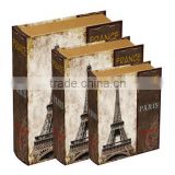 S/3 Vintage Style Decorative Wooden Packaging Box
