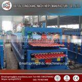 High Speed Hydraulic Motor Drive Color Steel Trapezoid Roof Roll Forming Machine thumbnail-4