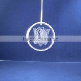 Man-made Round Crystal Hanging Ornament for Christmas Decorations(R-0852)