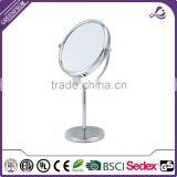 8 Inch Simple Big Silver Stainless Steel Make up Mirror