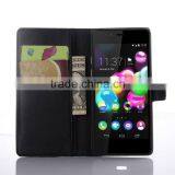 2015 Stylish Stand Wallet Lychee Leather Phone Cases for Wiko Highway Pure Wholesale thumbnail-2