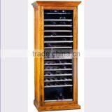 45 Bottles Double Layers Glass Door Wood Wine Cabinet thumbnail-5