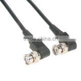RG174/U BNC Plug Coaxial Cable Assemblies - 50 Ohm Transmission Lines With Two Right Angle BNC Connectors thumbnail-2