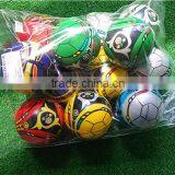 6.3cm PU Foam Stress Foam Toy Soccer Balls Sponge Neon Color Rubber Balls thumbnail-6