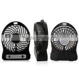 4 Inch 3 Speeds Portable Mini Fan USB Rechargeable Desk Fan Cooling Fan for Notebook Laptop Computer, Indoor and Outdoor Use thumbnail-3