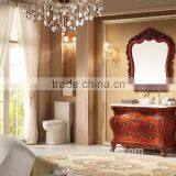 2015 One Piece Bowl Antique Bathroom Vanity With Marble Top WTS826 thumbnail-1