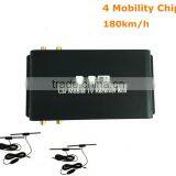 Real 4 Chip Speed up to 160-180km/h DVB-T2 Car Mobile Digital TV Receiver 4 Tuner 4 Antenna 4 Mobility Chip Car TV Box