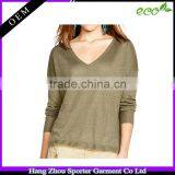 16FZLS03 100% Linen Clothing Women Echo-friendly Linen Sweater