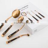 Super Quality Pro4 Makeup Brushes Toothbrush Oval Makeup Brush Foundation Powder Kit Golf Shape Pipe Makeup Brushes Set 4pcs/set