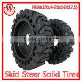 Best Price Superior Quality Solid Rubber Truck Tire 38.5x14-20 14x17.5 OTR Tyre Alloy Wheel Manufacture From China