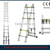 2x7 Steps 4.4m EN131 Extension Telescopic Aluminum Retractable Ladder thumbnail-1