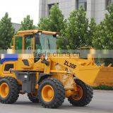 new design hydraulic 2 ton wheel loader ZL20F with Cummin s engine air conditioner