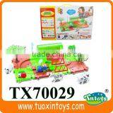 Plastic Road Set Toy Cars, Kids Cars Electric Toy Race Track thumbnail-1