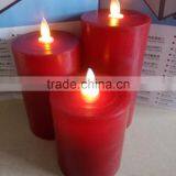 Led Flameless Candles Led Flated Top Moving Wick Candles Dacning Flame Led Candles Led Taper Candles thumbnail-2
