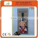 3 in 1 Scooter Fashion Heart Shape PVC Hard Plastic Luggage Tag thumbnail-1