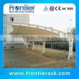 White Steel Structure Carport thumbnail-4
