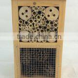 FSC Wooden Garden Hanging Bee Insect Hotel Wooden Insect Bee House thumbnail-1