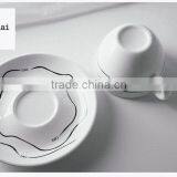 Haonai New Style High Quality New Bone China Coffee Cup and Saucer thumbnail-4