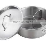 Cooking Vessel With Three Compartments With Lid thumbnail-6