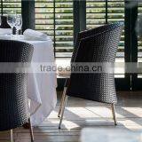 2017 Trade Assurance Modern Design Outdoor Synthetic Rattan Handmade Garden Line Compact Dining Table Set thumbnail-2