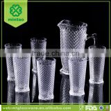super high quality machine made clear round dinner drinking glass set