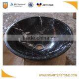 Black Marquinia Mable Stone Bathroom Basin