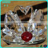 Clear Beautiful Crystal Crafts Glass Swan for Wedding Favors Gift thumbnail-2