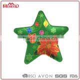 Newly Design Holiday Dinnerware Item Green Melamine Christmas Color Star Shaped Plates thumbnail-1