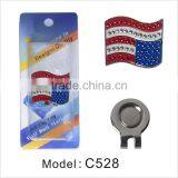Manufacture Flag Style Golf Cap Clips for Wholesale thumbnail-1