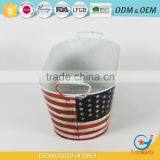 Iron Garden Powder Coating Keg Ice Bucket Metal Party Tubs for Drinks thumbnail-3