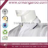 White Turndown Collar Mercerized Cotton Polo Shirts thumbnail-5