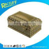 Square Shape Antique Custom Metal Alloy Jewelry Package Box thumbnail-6