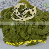 Nature spinach noodles, Konjac food, Kosher ,Halal, FDA