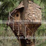 China Manufacturer Make Imitated Decorative Artificial Ficus Banyan Tree House for Outside Decoration thumbnail-4