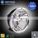 7inch 45W Led Flood Driving Work Light Silver Ring