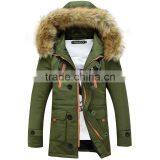 Custom Warm Fur-collar Jacket Cotton Padded Unisex Winter Parka Jacket thumbnail-3