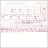 Kearing Sanwich Line Scale Rules 1:5 Red Ink Transparent Ruler #8515 thumbnail-4