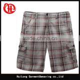 Wholesale Short Pants Plus Size Washed Plaid Men's Shorts thumbnail-3