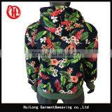 New Style Young Men Flower Printing Sleeve Autumn Hoody Jacket thumbnail-4