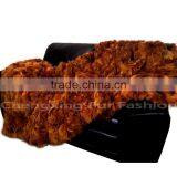 CX-D-87A Real Fur Patchwork Fox Real Fur Throw Blanket thumbnail-3