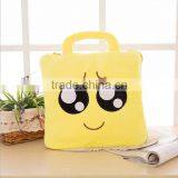 Hot Selling Warm Muslin Popular Cute Emoji Pillow Blanket for Wholesale thumbnail-5