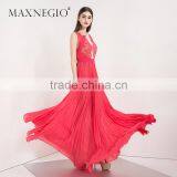 2017 Garment Factory New Arrived High Fashion Design Layered Lace Dress Woman Evening Dress thumbnail-1