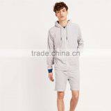 Thin Hoodie With String Blank Pullover Grey Wholesale Plain Zip Hoodies thumbnail-1