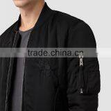 MGOO Custom Designs Embroidery Bomber Jackets Long Sleeves Zip Up Fly Mens Bomber Jackets Zip Up thumbnail-3